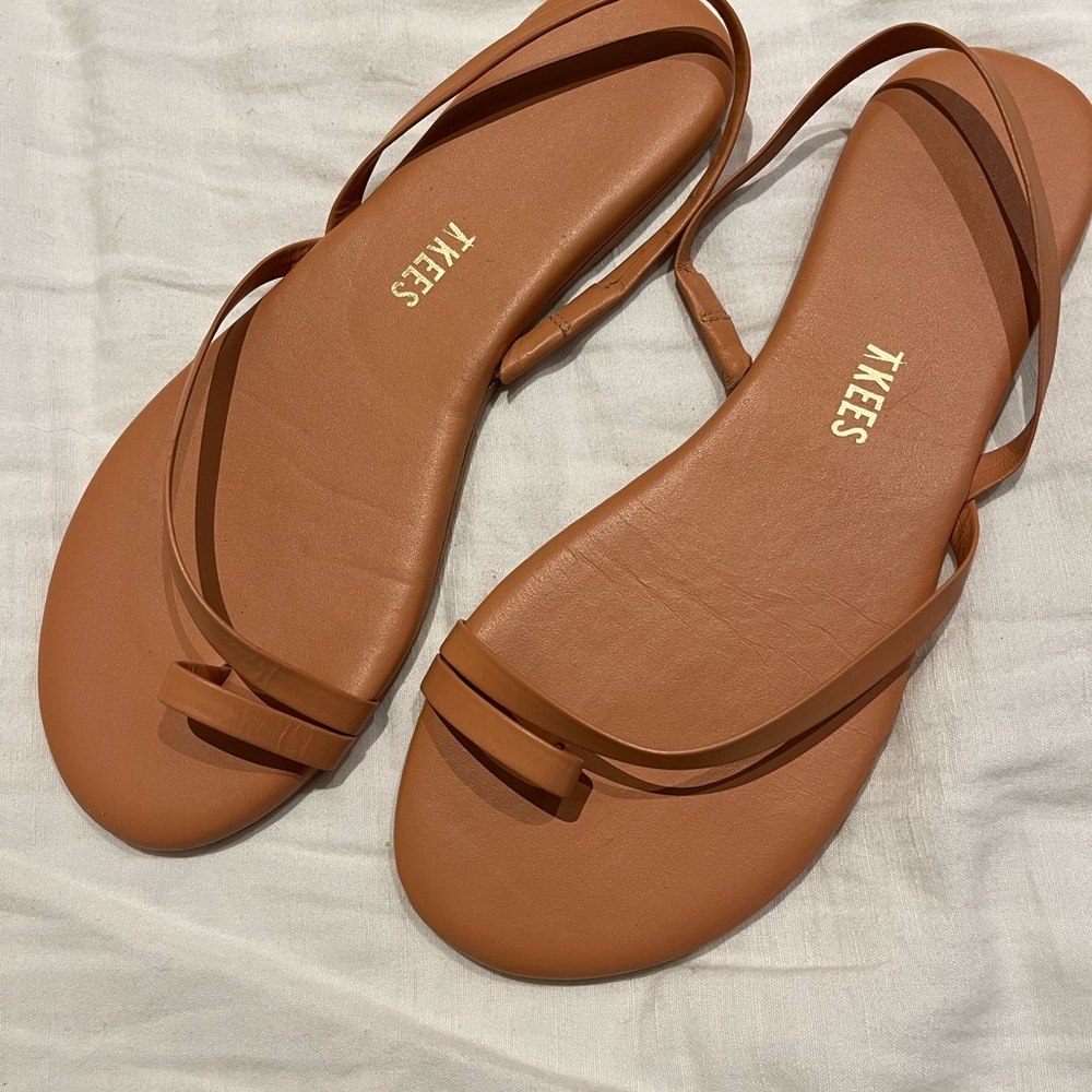SOLD TKEES Women's Tan Sandals